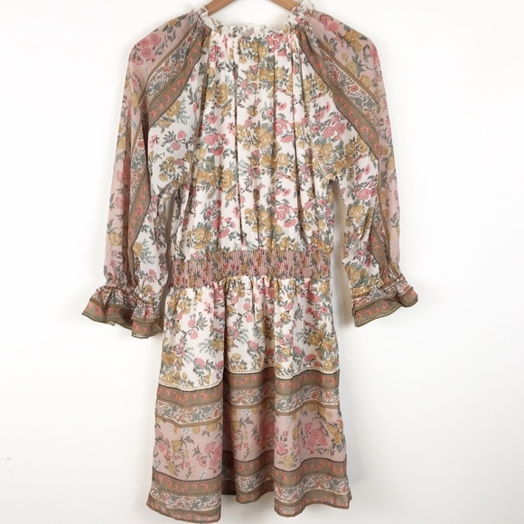 NWT Love the Label Border Print Mini Dress Size Small - Picture 4 of 8